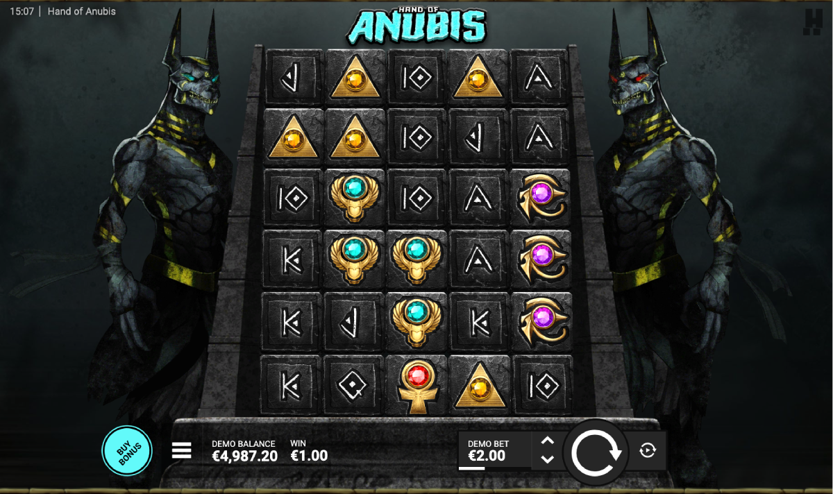Red and blue Soul Orbs acting as multipliers in the base game Hand of Anubis